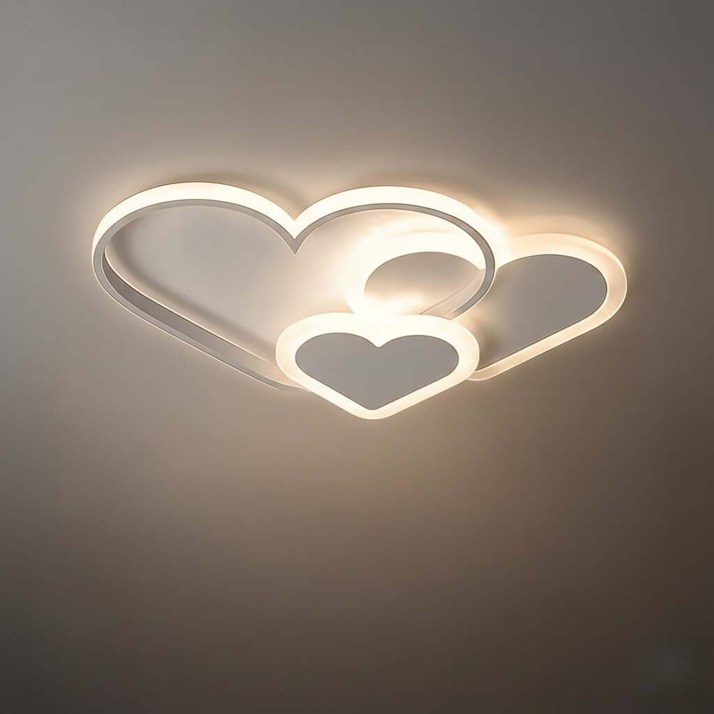 Vivara Modern LED Dimmable Star Ceiling Light – Designer White/Pink Kids Room